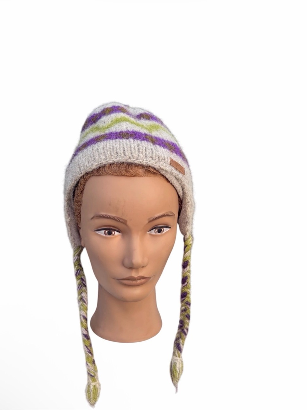 Kusan wool fair isle winter hat unisex